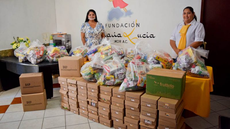 Alcaldesa entrega apoyo alimentario a fundación “María Lucía Dando Amor” A.C.