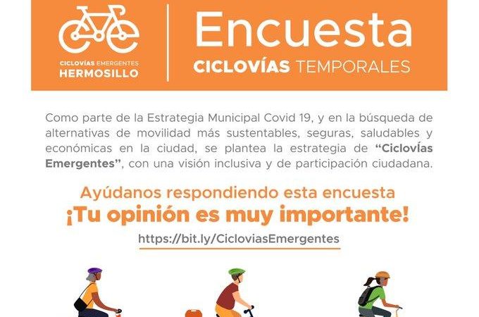 Consulta IMPLAN sobre implementación de ciclovías emergentes