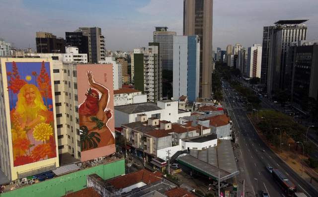 Pese a la pandemia, el arte urbano pulsa con fuerza en Sao Paulo