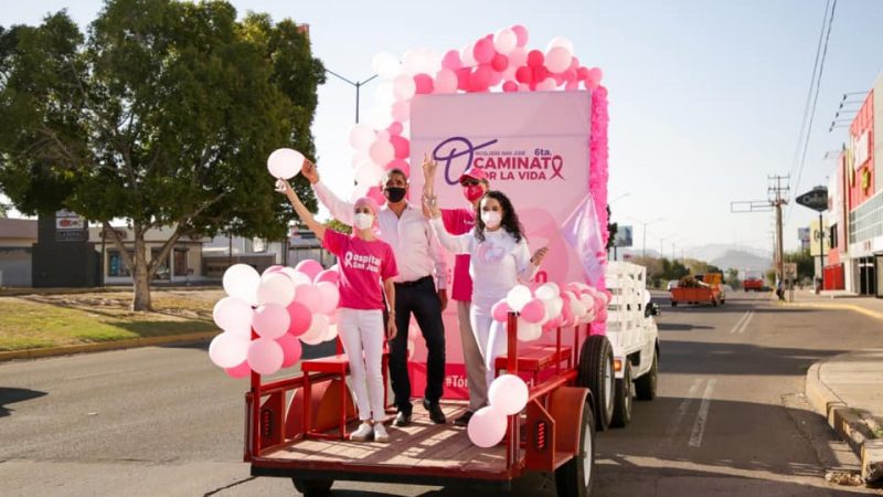 Se suma DIF Hermosillo a caravana por cáncer de mama