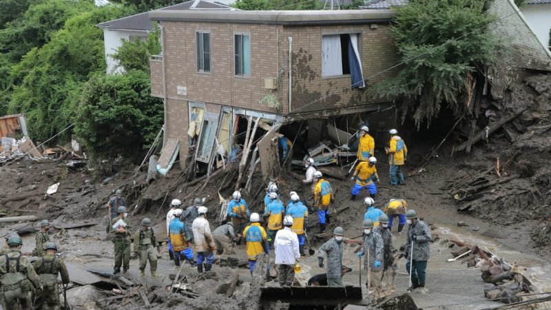 Deslave en Japón dejó cuatro muertos y más de 60 desaparecidos