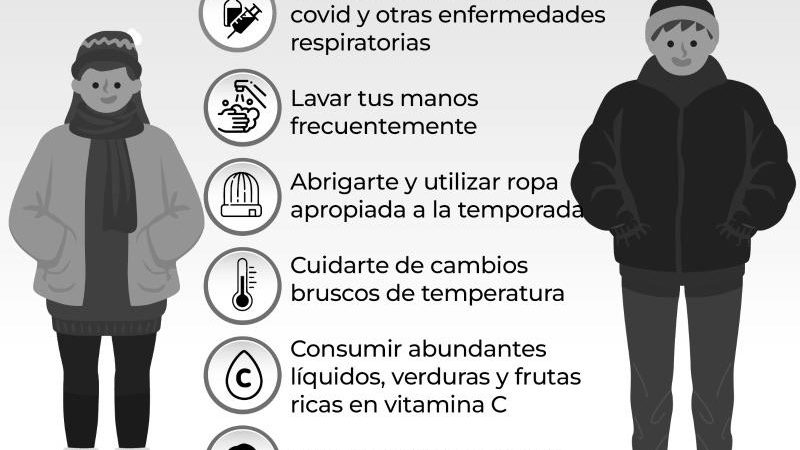 Salud Sonora recomienda protegerse ante la presencia de bajas temperatura en la entidad￼￼