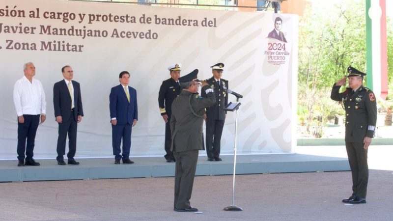 Encabeza Gobernador Durazo toma de protesta del nuevo comandante de la Cuarta Zona Militar￼￼