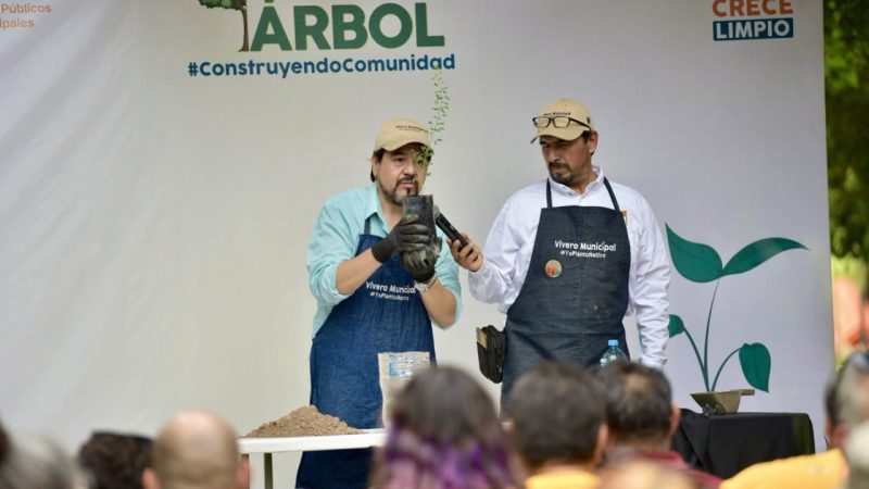 Celebra Gobierno Municipal exitosa Feria del Árbol en Parque Madero