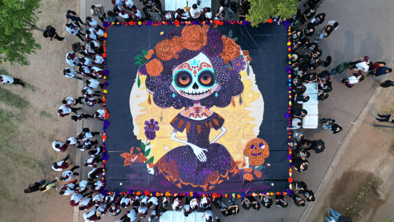 Disfrutan hermosillenses y visitantes el colorido VI Festival Tradicional de Día de Muertos