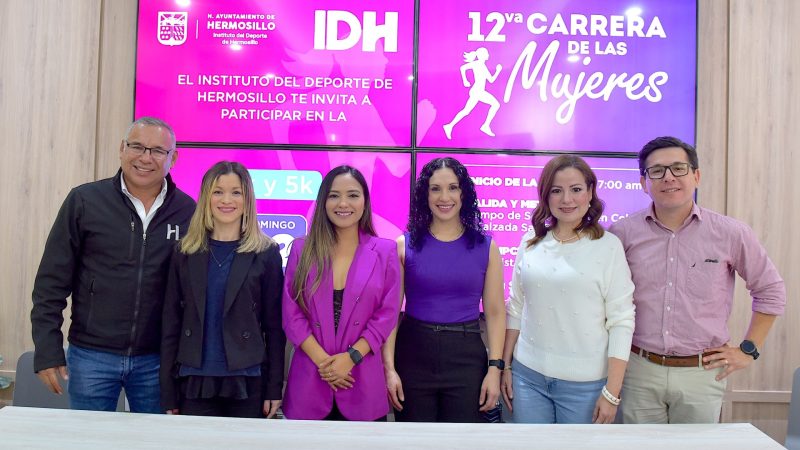 Invita Ayuntamiento de Hermosillo a la 12va Carrera de las Mujeres este 2 de marzo