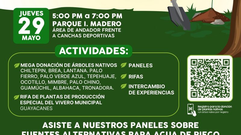 Invita Ayuntamiento de Hermosillo a celebrar la Feria del Árbol con mega donación y pláticas sobre cuidado del agua