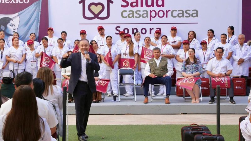 Gobernador Durazo y Presidenta Sheinbaum arrancan programa “Salud Casa por Casa” en beneficio de más de 330 mil sonorenses